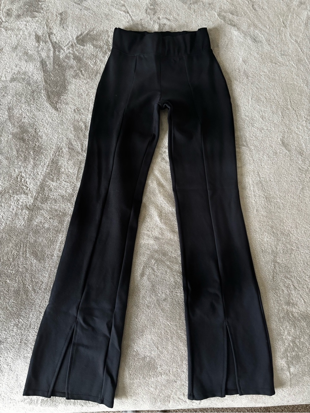 Abercrombie & Fitch Black High-Rise Flare Pants